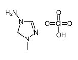 1-methyl-1,5-dihydro-1,2,4-triazol-1-ium-4-amine,perchlorate结构式