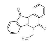 6-Ethyl-5H-indeno(1,2-c)isoquinoline-5,11(6H)-dione结构式