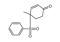 4-(benzenesulfonyl)-4-methylcyclohex-2-en-1-one Structure