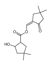 (Z)-(4,4-dimethyl-2-oxocyclopentylidene)methyl 2-hydroxy-4,4-dimethylcyclopentane-1-carboxylate Structure