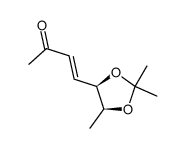 (5R,6S)-5,6-dihydroxy-3-hepten-2-one isopropylidene Structure