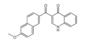 3-(6-methoxynaphthalene-2-carbonyl)-1H-quinolin-4-one Structure