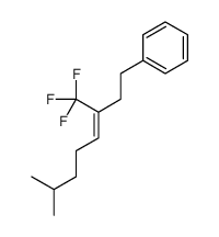 [7-methyl-3-(trifluoromethyl)oct-3-enyl]benzene Structure