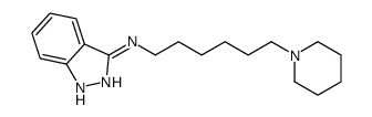 1H-Indazol-3-amine, N-(6-(1-piperidinyl)hexyl)- Structure