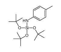 4-methyl-N-[tris[(2-methylpropan-2-yl)oxy]silyl]aniline结构式