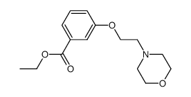 3-(2-morpholin-4-yl-ethoxy)-benzoic acid ethyl ester结构式