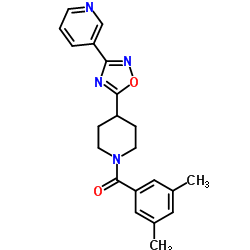 (3,5-Dimethylphenyl){4-[3-(3-pyridinyl)-1,2,4-oxadiazol-5-yl]-1-piperidinyl}methanone Structure