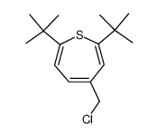 2,7-di-tert-butyl-4-(chloromethyl)thiepine Structure