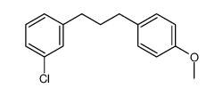 1-chloro-3-(3-(4-methoxyphenyl)propyl)benzene结构式