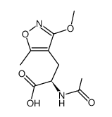 (R)-2-acetamido-3-(3-methoxy-5-methylisoxazol-4-yl)propanoic acid结构式