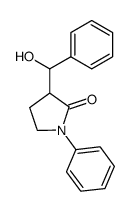 1-Phenyl-3-(phenylhydroxymethyl)-2-pyrrolidinon Structure