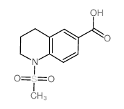 1-(METHYLSULFONYL)-1,2,3,4-TETRAHYDROQUINOLINE-6-CARBOXYLIC ACID Structure