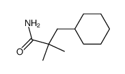 3-cyclohexyl-2,2-dimethyl-propionic acid amide结构式