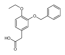 Benzeneacetic acid, 4-ethoxy-3-(phenylmethoxy) Structure