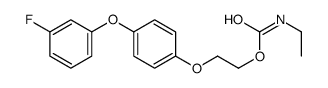 2-[4-(3-fluorophenoxy)phenoxy]ethyl N-ethylcarbamate结构式