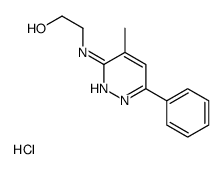 2-[(4-methyl-6-phenylpyridazin-3-yl)amino]ethanol,hydrochloride Structure