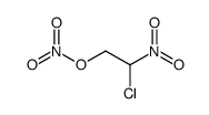 1-chloro-1-nitro-2-nitryloxy-ethane结构式