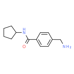 4-(Aminomethyl)-N-cyclopentylbenzamide结构式