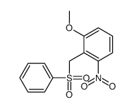 2-(benzenesulfonylmethyl)-1-methoxy-3-nitrobenzene Structure