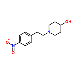 1-[2-(4-Nitrophenyl)ethyl]-4-piperidinol结构式