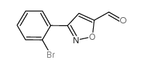 3-(2-溴苯基)-异噁唑-5-甲醛结构式