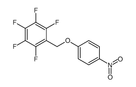 1,2,3,4,5-pentafluoro-6-[(4-nitrophenoxy)methyl]benzene Structure