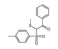 2-(4-methylphenyl)sulfonyl-2-methylsulfanyl-1-phenylethanone Structure