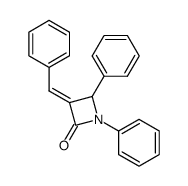 (E)-3-Benzyliden-1,4-diphenyl-2-azetidinon结构式