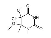 5,5-dichloro-6-methoxy-6-methyl-5,6-dihydrouracil Structure