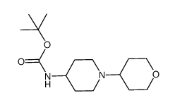 tert-butyl 1-(tetrahydro-2H-pyran-4-yl)piperidin-4-ylcarbamate Structure