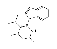N-[[di(propan-2-yl)amino]-(1H-inden-1-yl)boranyl]propan-2-amine结构式