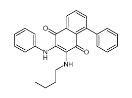 2-anilino-3-(butylamino)-5-phenylnaphthalene-1,4-dione Structure