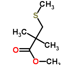 Methyl 2,2-dimethyl-3-(methylsulfanyl)propanoate结构式