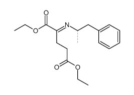 diethyl 2-((1-phenylpropan-2-yl)imino)pentanedioate Structure