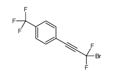 1-(3-bromo-3,3-difluoroprop-1-ynyl)-4-(trifluoromethyl)benzene Structure