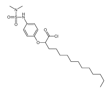 2-[4-(dimethylsulfamoylamino)phenoxy]tetradecanoyl chloride Structure