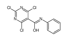 2,4,6-trichloro-N-phenylpyrimidine-5-carboxamide Structure