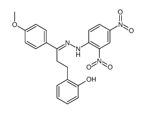 2-[3-[(2,4-Dinitro-phenyl)-hydrazono]-3-(4-methoxy-phenyl)-propyl]-phenol结构式