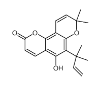 5-hydroxy-6-(1,1-dimethylallyl)seselin结构式