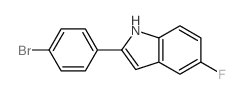 2-(4-溴苯基)-5-氟吲哚结构式