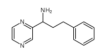 3-PHENYL-1-PYRAZIN-2-YL-PROPYLAMINE Structure