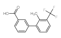 3-(2-Methyl-3-(trifluoromethyl)phenyl)benzoic acid Structure