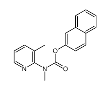 naphthalen-2-yl N-methyl-N-(3-methylpyridin-2-yl)carbamate Structure