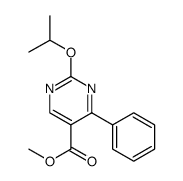 5-Pyrimidinecarboxylic acid, 2-(1-methylethoxy)-4-phenyl-, methyl ester结构式