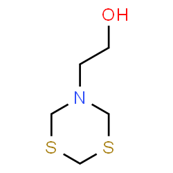 2-(1,3,5-Dithiazinan-5-yl)ethanol structure