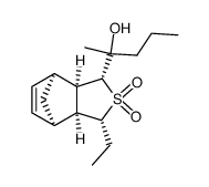 (1R,3R,3aR,4S,7R,7aS)-1-ethyl-3-(2-hydroxypentan-2-yl)-1,3,3a,4,7,7a-hexahydro-4,7-methanobenzo[c]thiophene 2,2-dioxide Structure