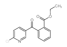 2-CHLORO-5-(2-ETHOXYCARBONYLBENZOYL)PYRIDINE结构式