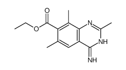 ethyl 4-amino-2,6,8-trimethylquinazoline-7-carboxylate结构式