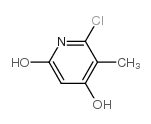 2-Chloro-4,6-dihydroxy-3-methylpyridine Structure