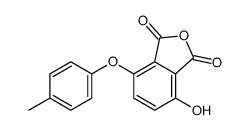 4-hydroxy-7-(4-methylphenoxy)-2-benzofuran-1,3-dione Structure